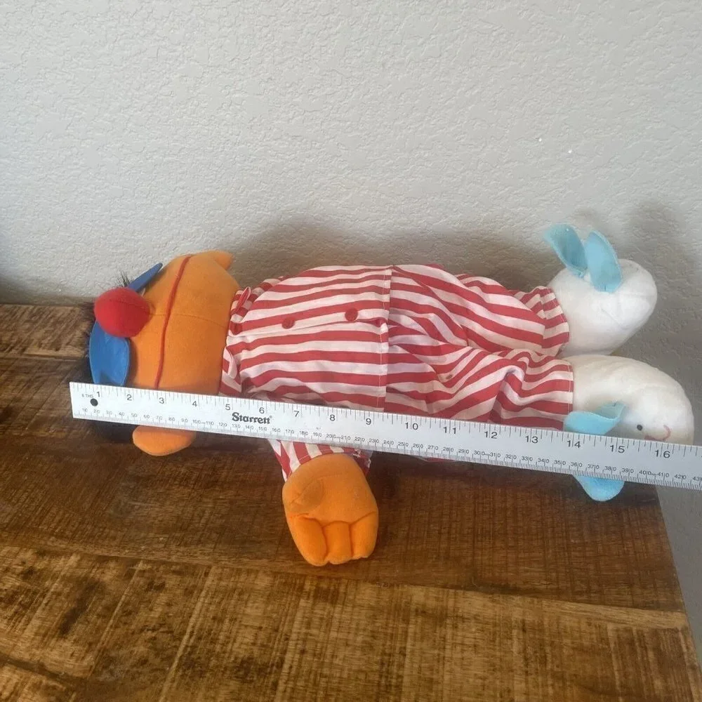 1996 TYCO Sesame Street Talking Sleepy Snoring Ernie Plush Doll Bedtime Vintage